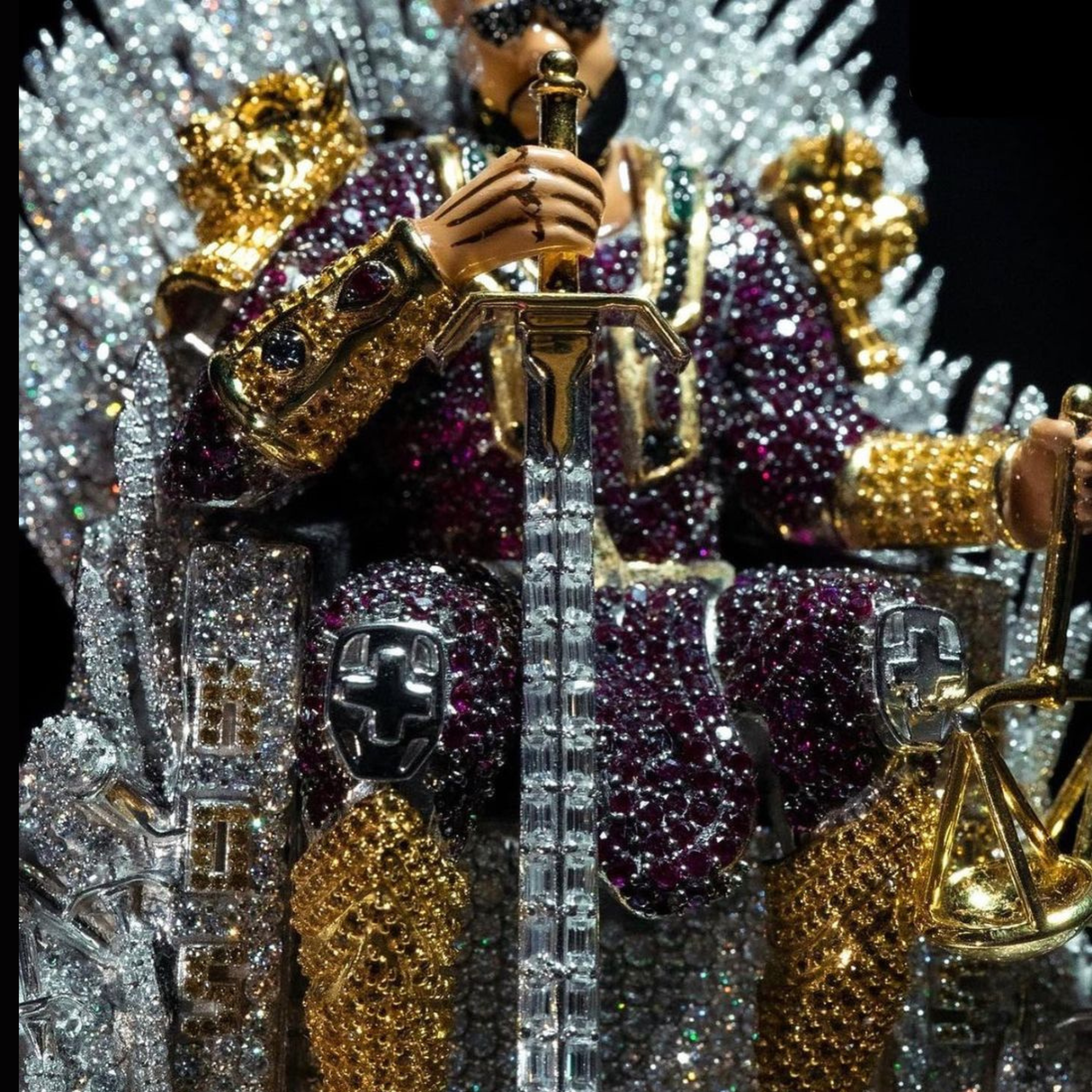 Customized Rapper King Diamond Pendant