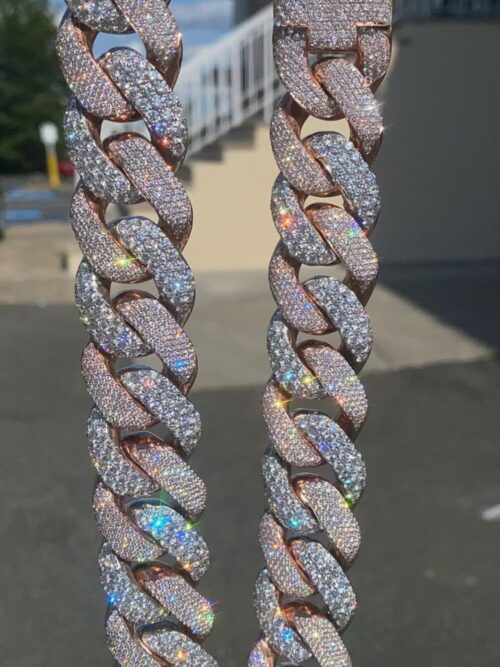 20mm Iced Out Diamond Cuban Chain