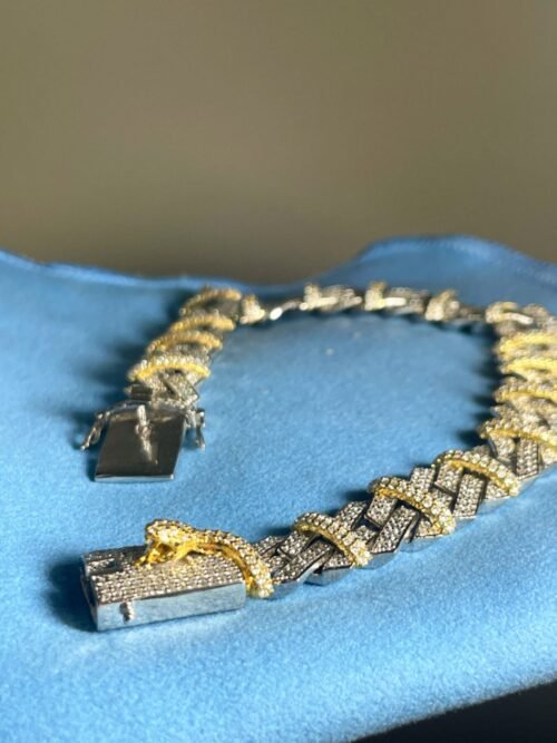 14 mm Iced Out Diamond  Bracelet