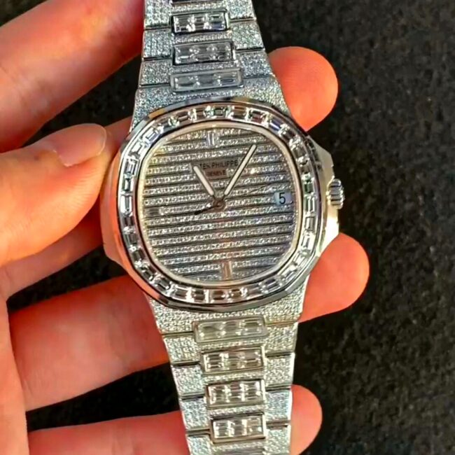 41mm Stainless Steel Iced Out Watches, Moissanite Diamond Watches, Pass Diamond Tester