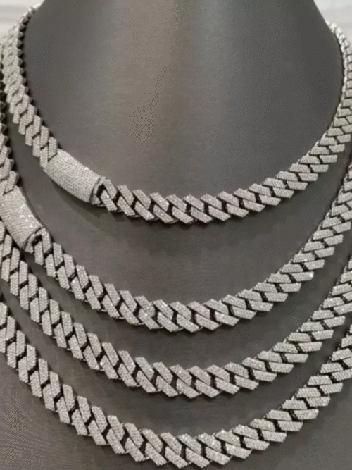 14mm sterling silver cuban link chain