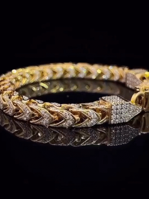 16 mm Iced Out Diamond  Bracelet