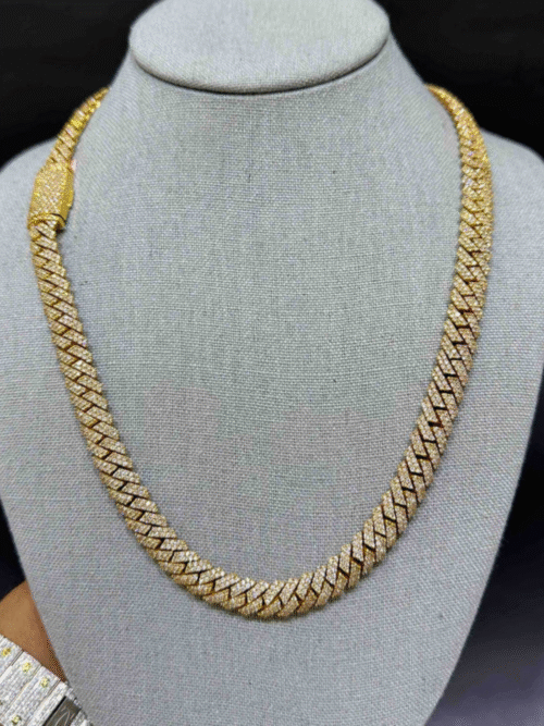 14mm Iced Out Diamond Cuban Chain