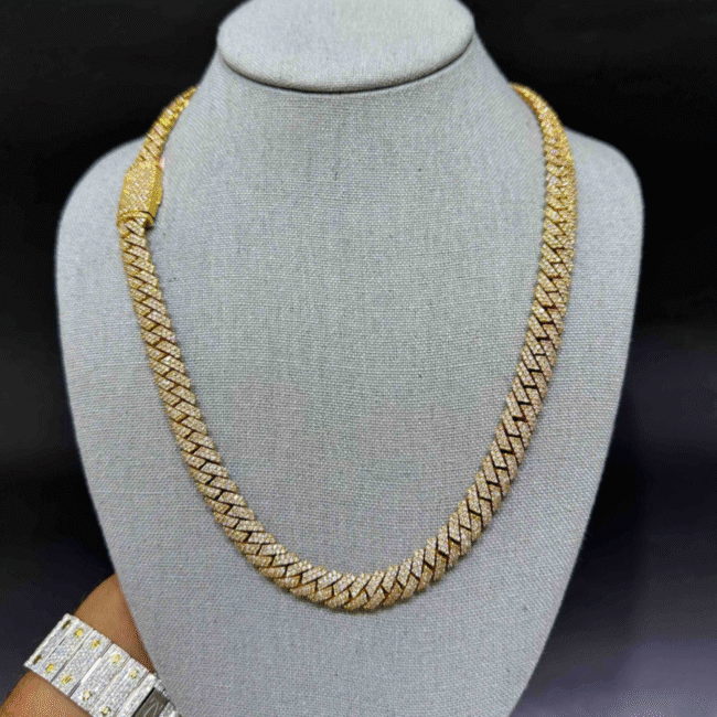 14mm Iced Out Diamond Cuban Chain