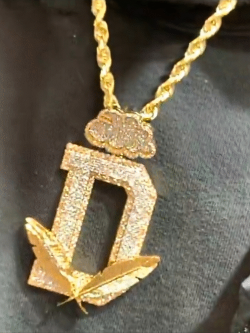 Iced Out Pendants in 925 Silver, Adorned with VVS Moissanite Diamonds