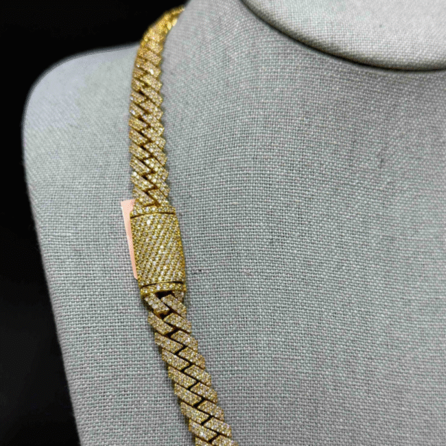 14mm Iced Out Diamond Cuban Chain - Image 2