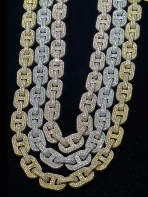 18mm Iced Out Diamond Cuban Chain