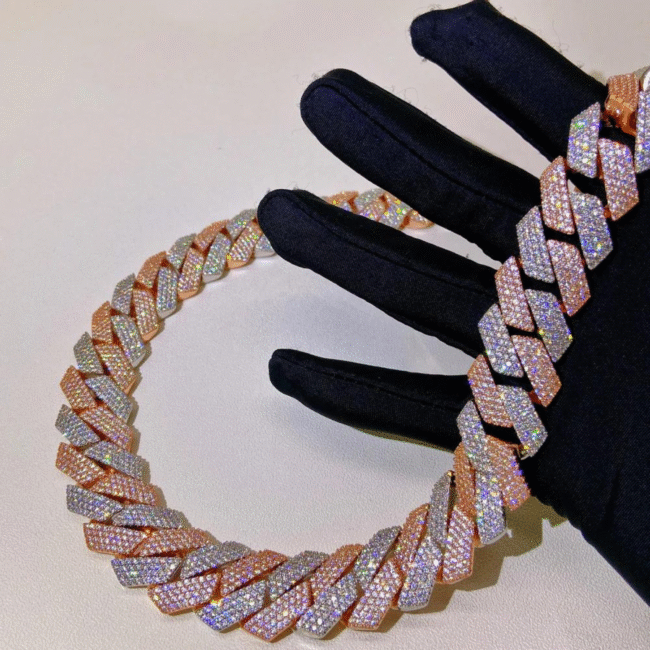 22mm Iced Out Diamond Cuban Chain - Image 6