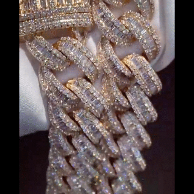20mm Iced Out Diamond Cuban Chain