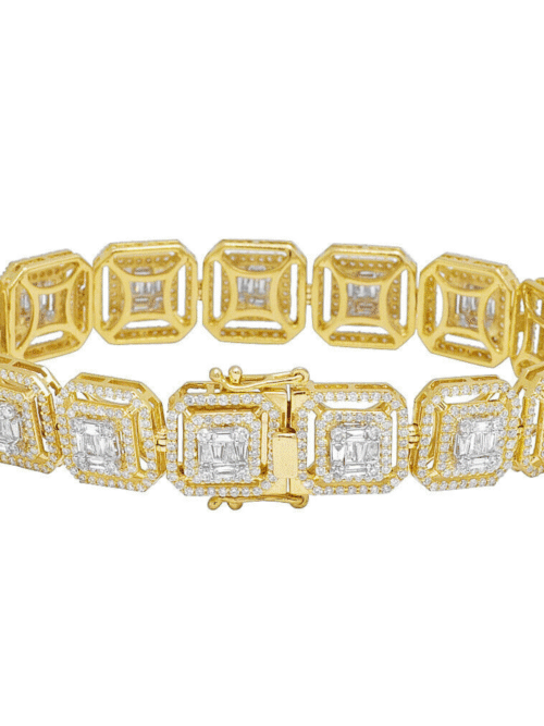 20mm Iced Out Diamond  Bracelet