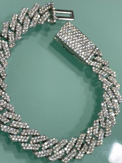 15 mm Iced Out Diamond  Bracelet