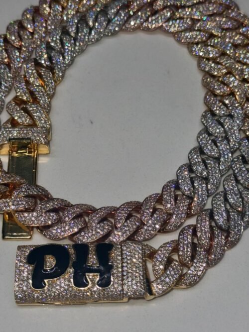 16mm Iced Out Diamond Cuban Chain