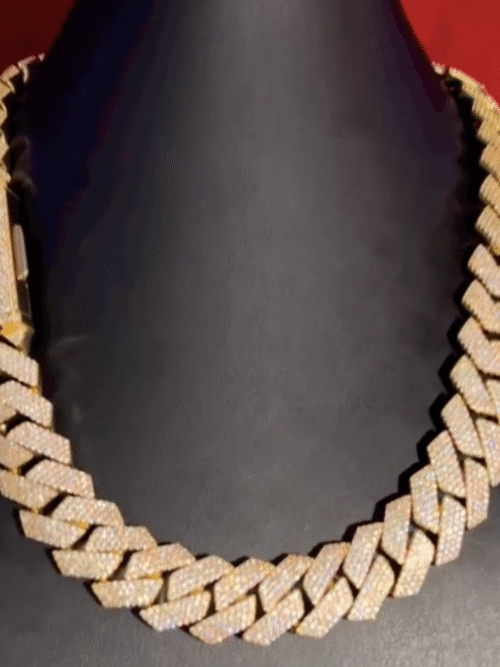 20mm Iced Out Diamond Cuban Chain