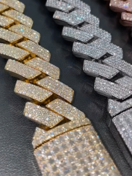18mm Iced Out Diamond Cuban Chain