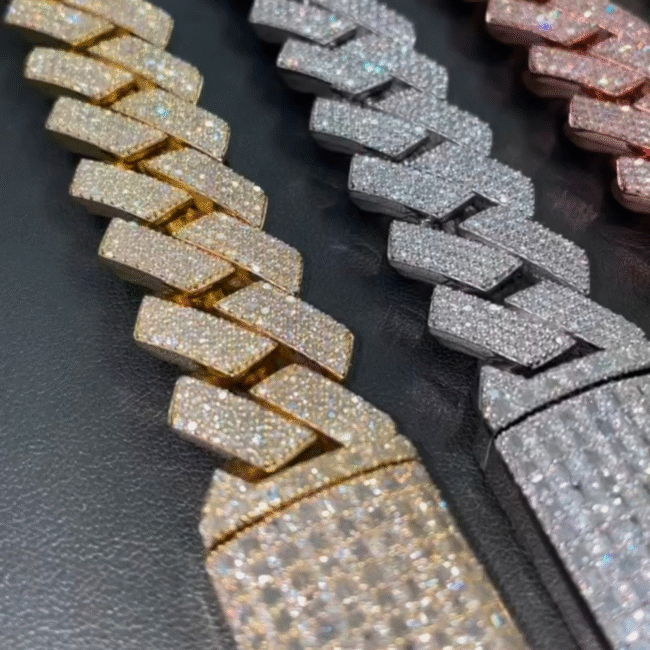 18mm Iced Out Diamond Cuban Chain