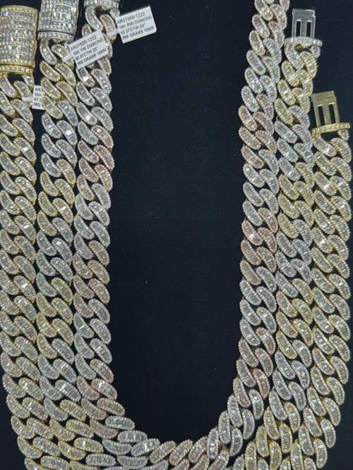 18mm Iced Out Diamond Cuban Chain