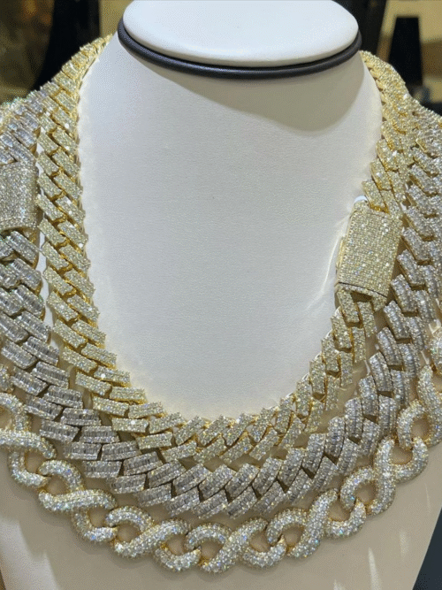 16mm Iced Out Diamond Cuban Chain