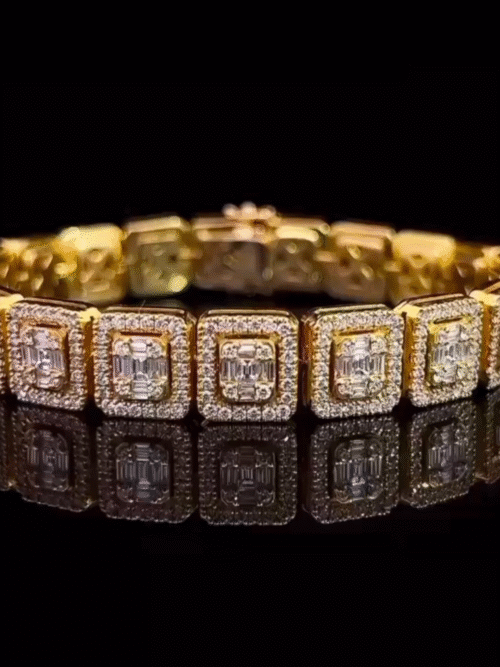 20mm Iced Out Diamond  Bracelet