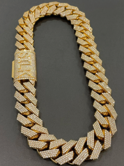 18mm Iced Out Diamond Cuban Chain