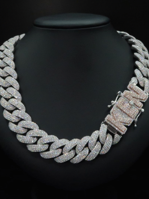 22mm Iced Out Diamond Cuban Chain