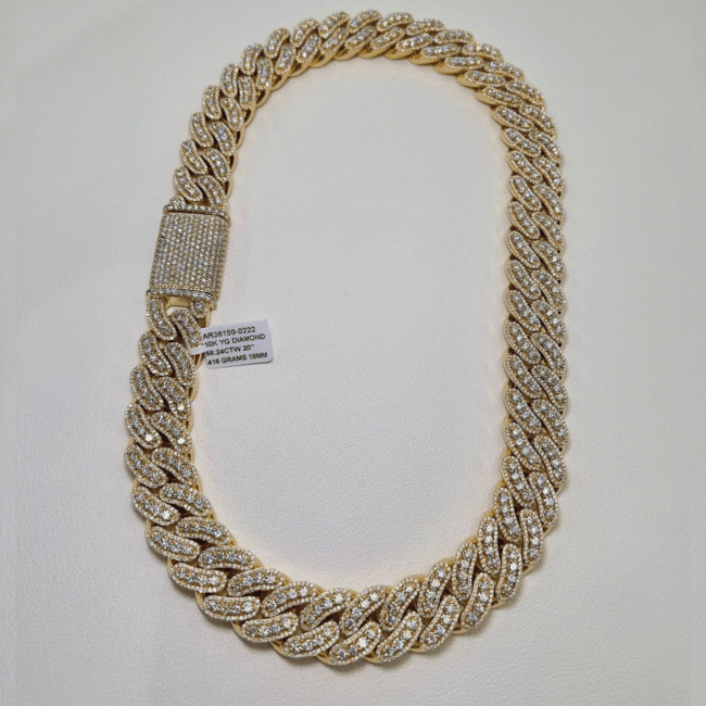 20mm Iced Out Diamond Cuban Chain