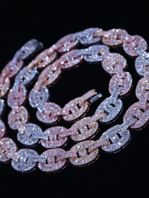 18mm Iced Out Diamond Cuban Chain