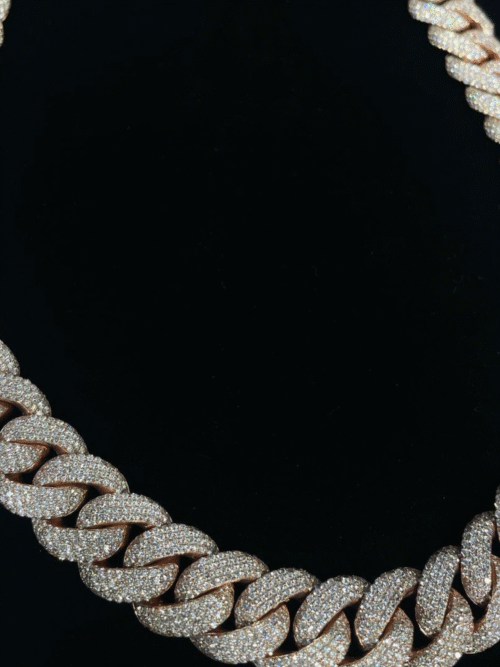 22mm Iced Out Diamond Cuban Chain