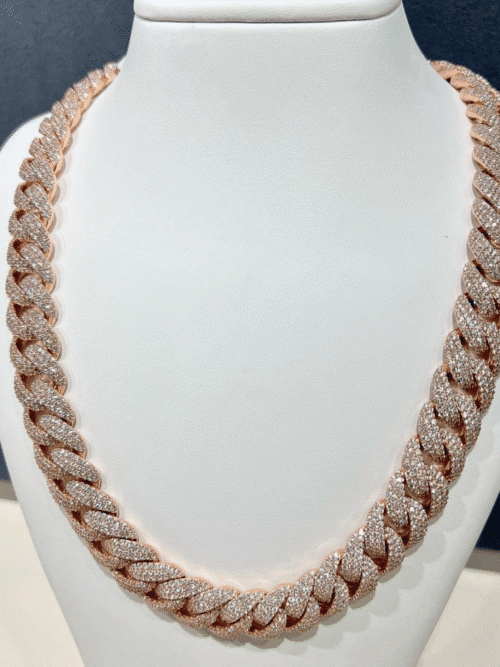 18mm Iced Out Diamond Cuban Chain