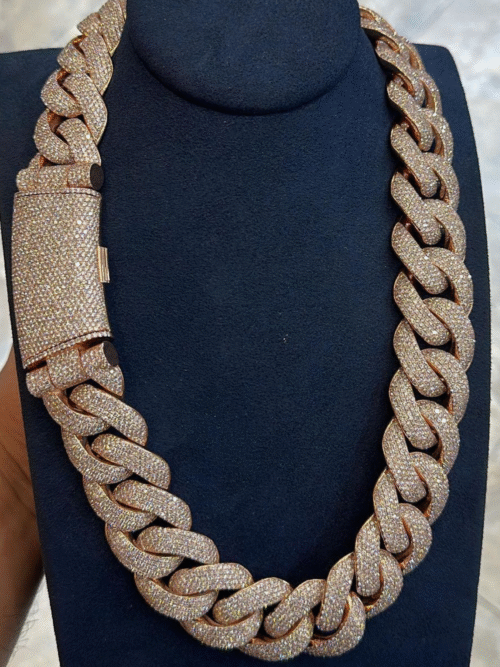 22mm Iced Out Diamond Cuban Chain