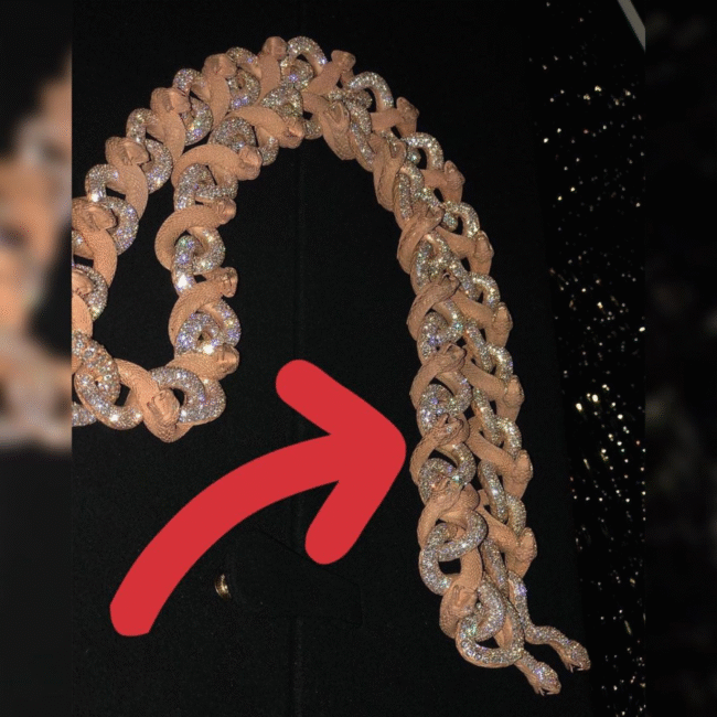 22mm rose gold cuban link chain - Image 2