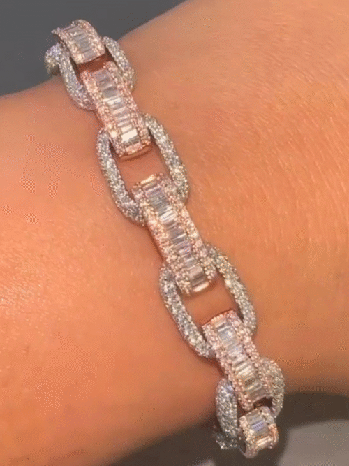 16mm Iced Out Diamond  Bracelet