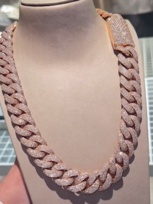 20mm Iced Out Diamond Cuban Chain