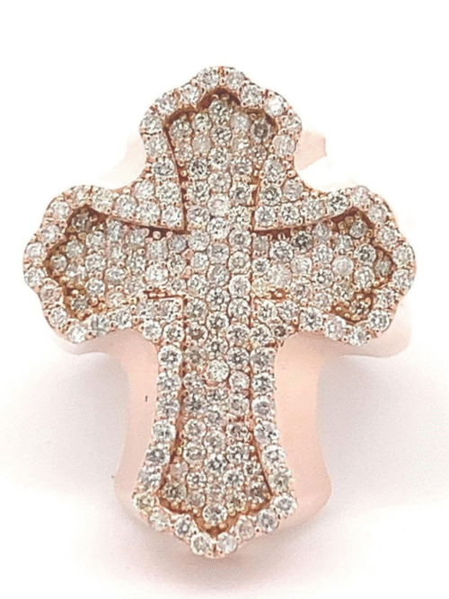 925 Silver Iced Out Hip Hop Ring VVS Moissanite