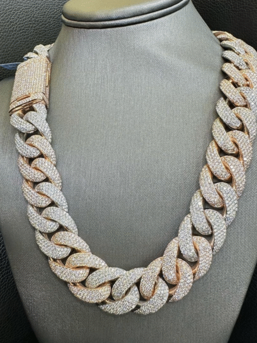 22mm Iced Out Diamond Cuban Chain