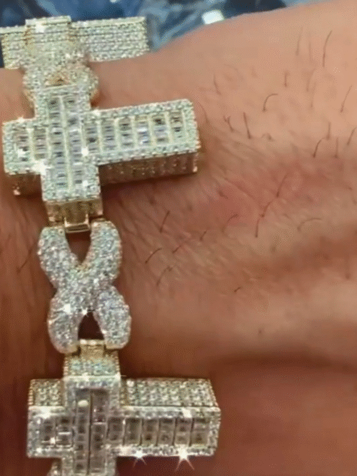 20mm Iced Out Diamond  Bracelet