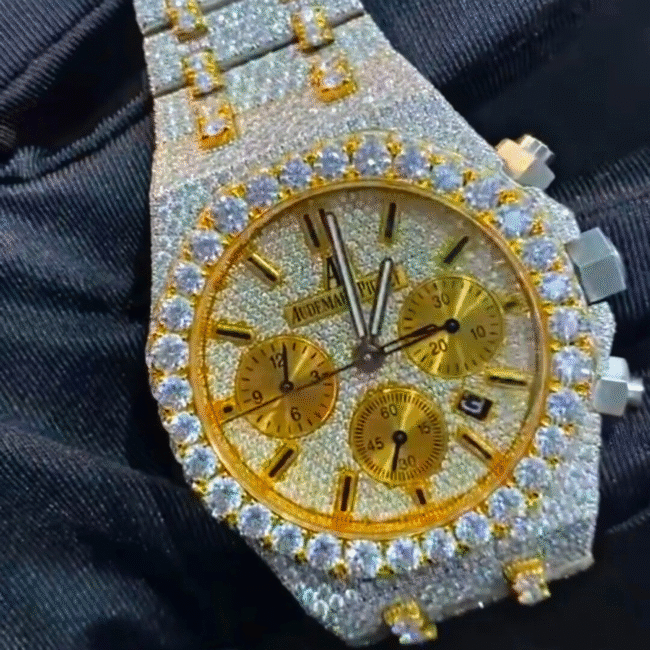 41mm Iced Out Cartier Watches, Luxurious Moissanite Diamond Watches, Pass Diamond Tester - Image 3