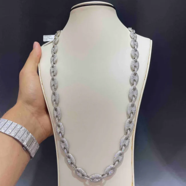 18mm Iced Out Diamond Cuban Chain