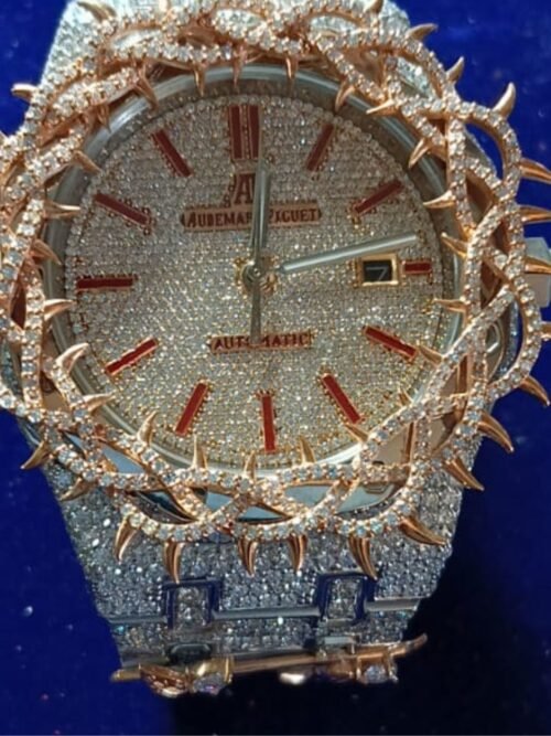 Rose Gold moissanite ap watch