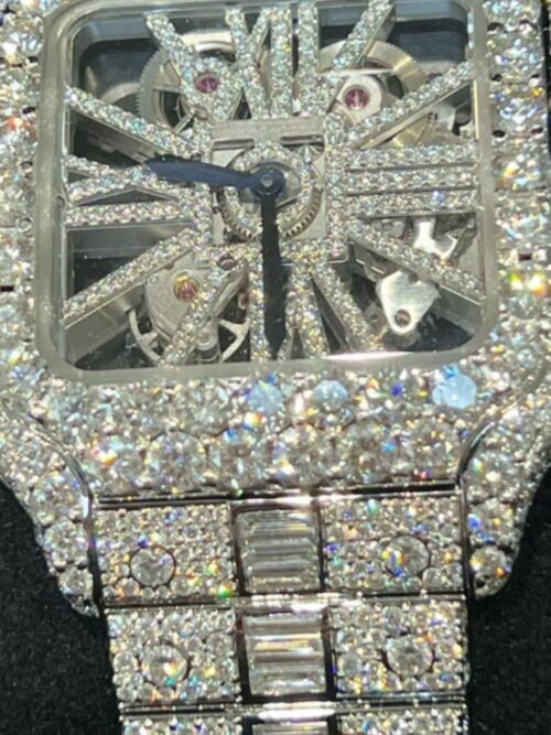 iced out watch moissanite passes diamond tester vendor india