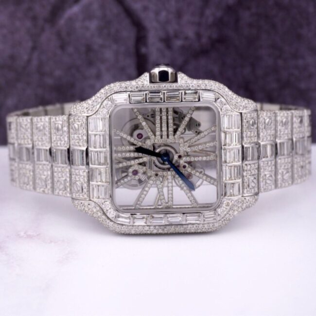iced out watch moissanite passes diamond tester vendor india