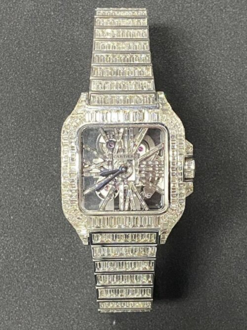 iced out watch moissanite passes diamond tester vendor india