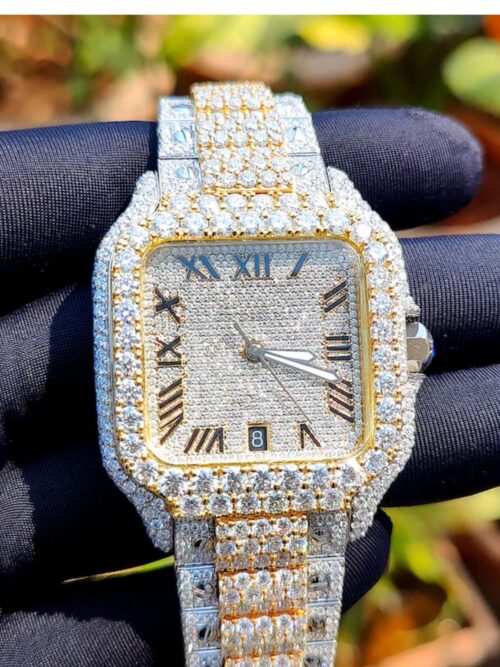 iced out watch moissanite passes diamond tester vendor india