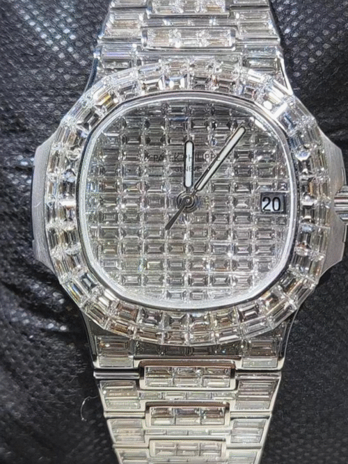 moissanite cartier skeleton watch