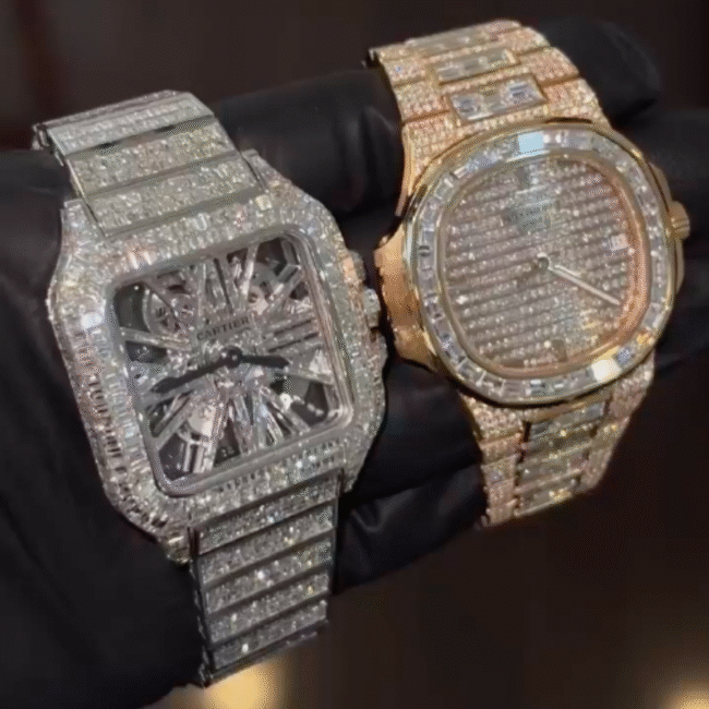 moissanite cartier skeleton watch - Image 2