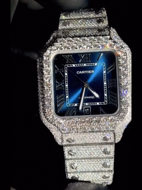 moissanite watch arabic dial