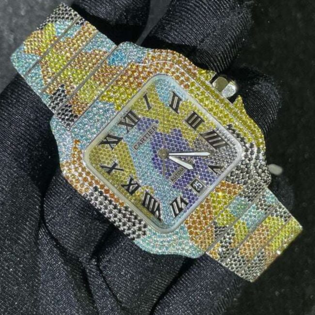 men's moissanite diamond watch - Image 3