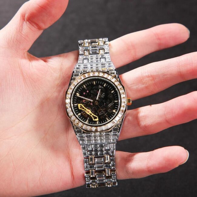 cartier santos moissanite watch - Image 3