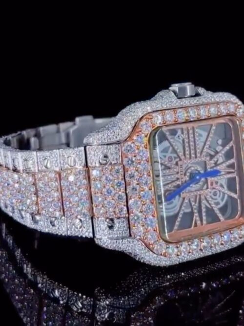 iced out watch moissanite passes diamond tester vendor india