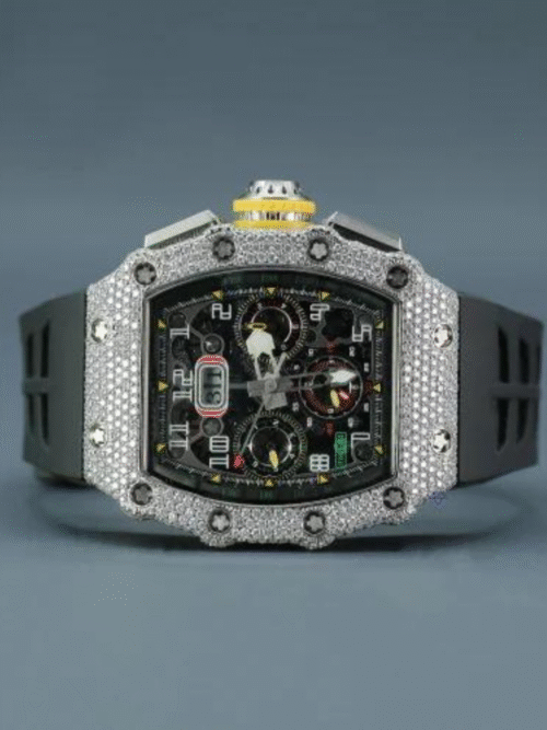 Fully iced out moissanite watch moissanite watches wholesale