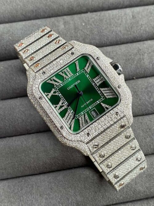 iced out watch moissanite passes diamond tester vendor india